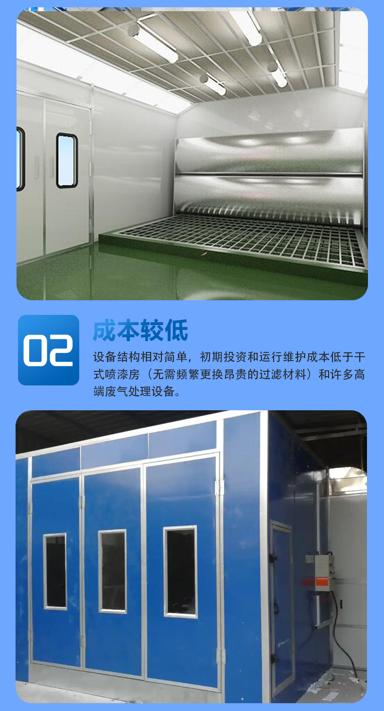 水帘式喷漆房(湿式经典款) 水帘式喷漆房(湿式经典款)