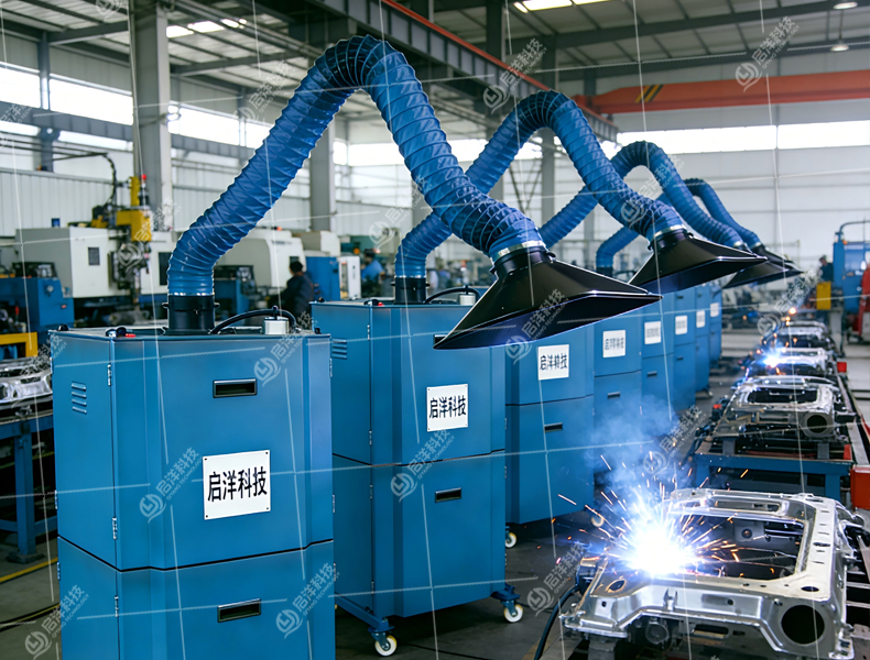 焊接车间如何选择合适的移动式焊烟净化器？看准这4个参数